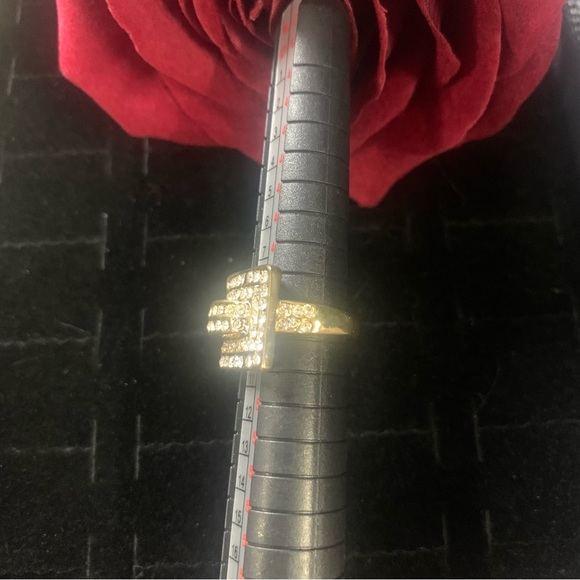 Gold Tone Fashion Rhinestone Zircon Bohemian Ring - Picture 5 of 8